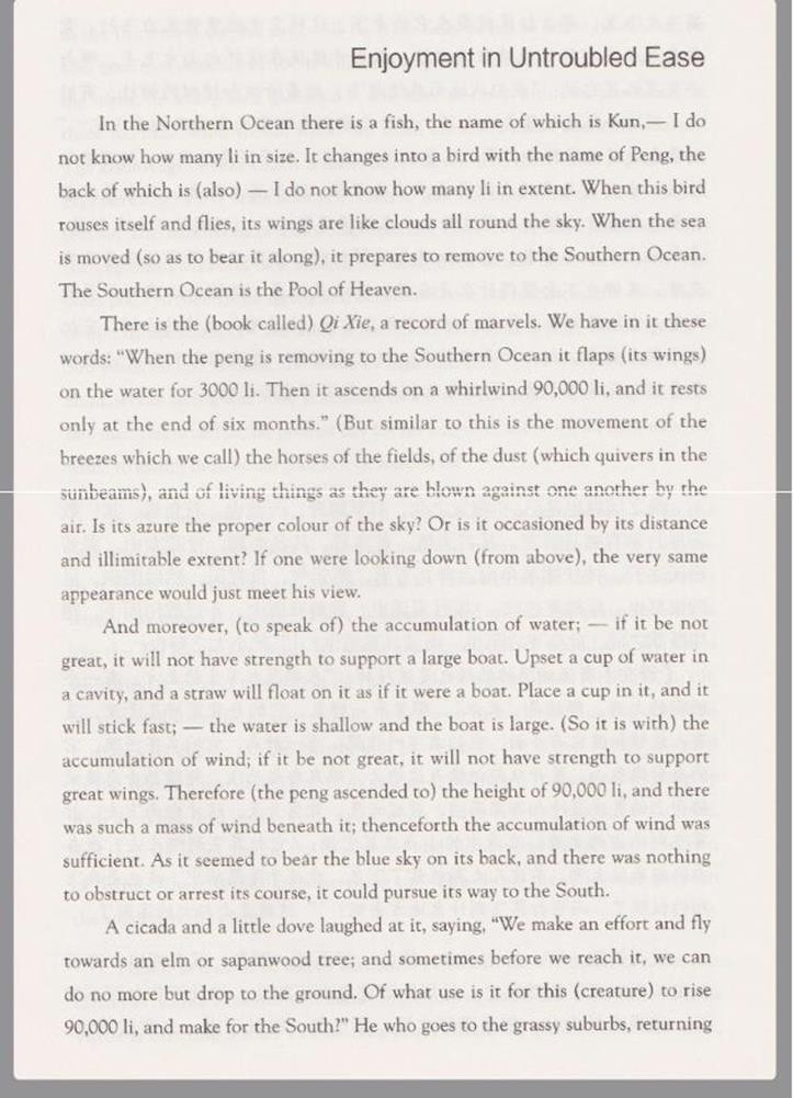 Bilingual Reading of the Chinese Classic Chuang Tzu   Translated by James Legge