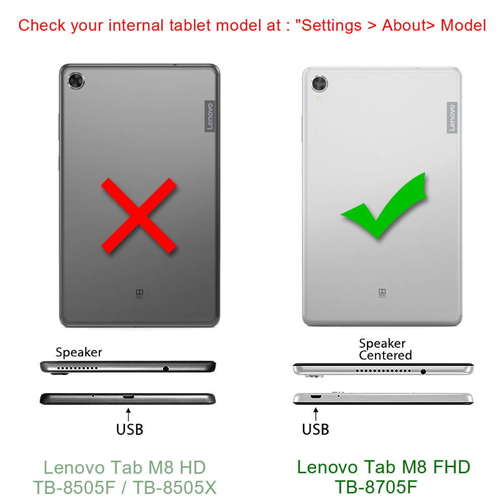 Mignova for Lenovo Tab M8 FHD TB-8705F Case,Hybrid Heavy Duty Three Layer Full-Body Shockproof Armor Rugged Hard Back Cover Built in Kickstand ONLY For Lenovo Tab M8 FHD TB-8705F