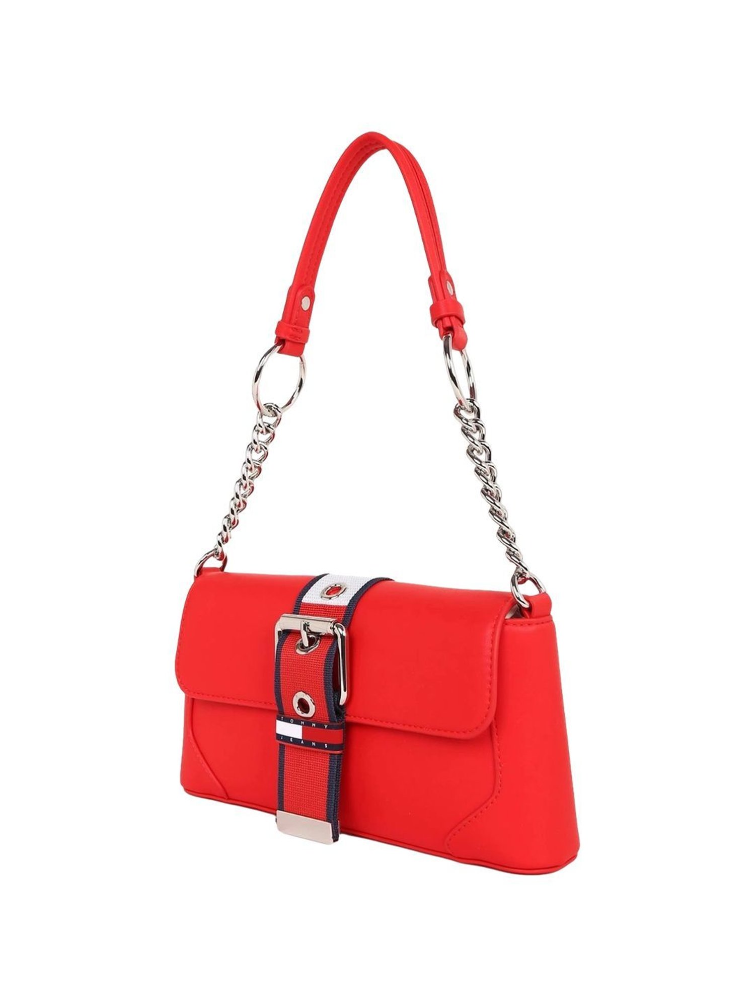 Tommy Hilfiger Women Red Solid Shoulder Bag