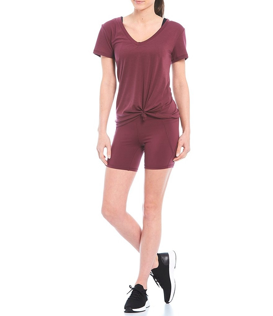 IBKUL Pricilla Print Long Sleeve Mock Neck Top