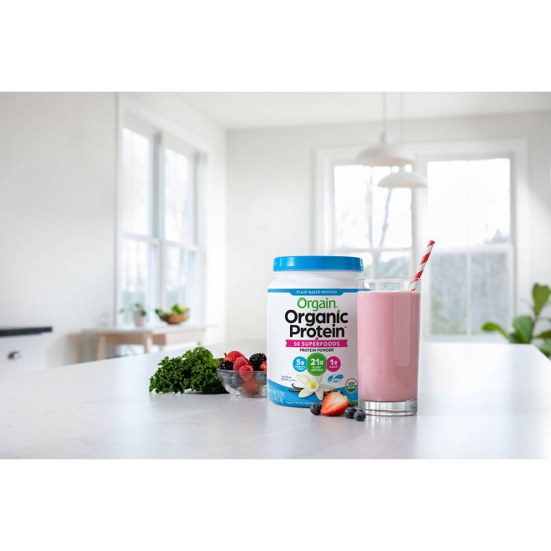 Orgain Organic Vegan Protein & Superfoods Powder - Vanilla - 16oz