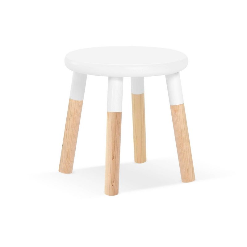 Set of 2 Peewee Wood Veneer Kids' Chairs Maple/White - Nico & Yeye