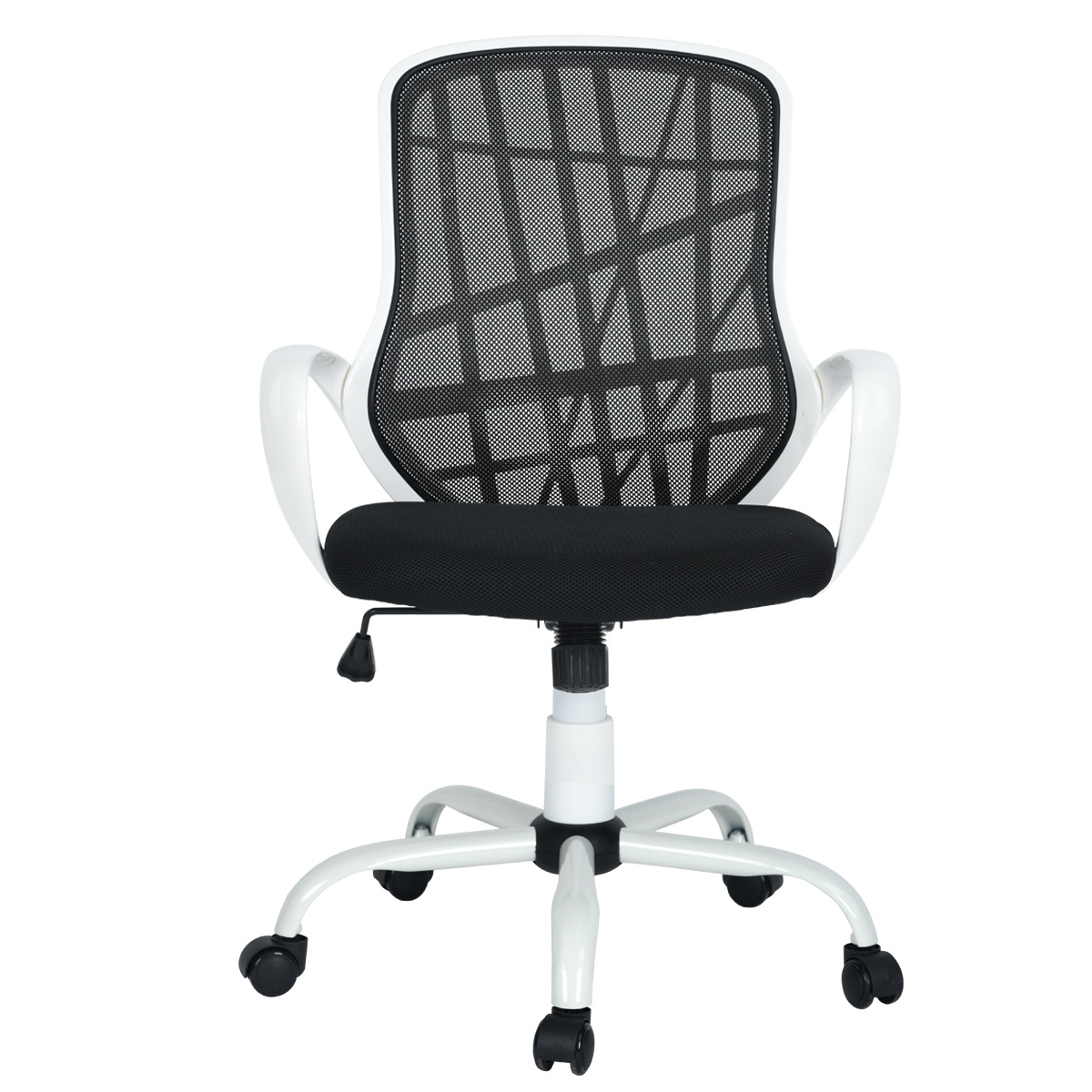 Furniture R White Mesh Swivel Office Chair