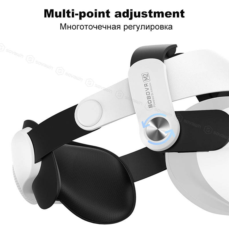 Adjustable BOBOVR M2 Strap  for Oculus Quest2 Virtual Reality Helmet Head Strap Halo Strap Improve Plate Breathable Leather Accessories