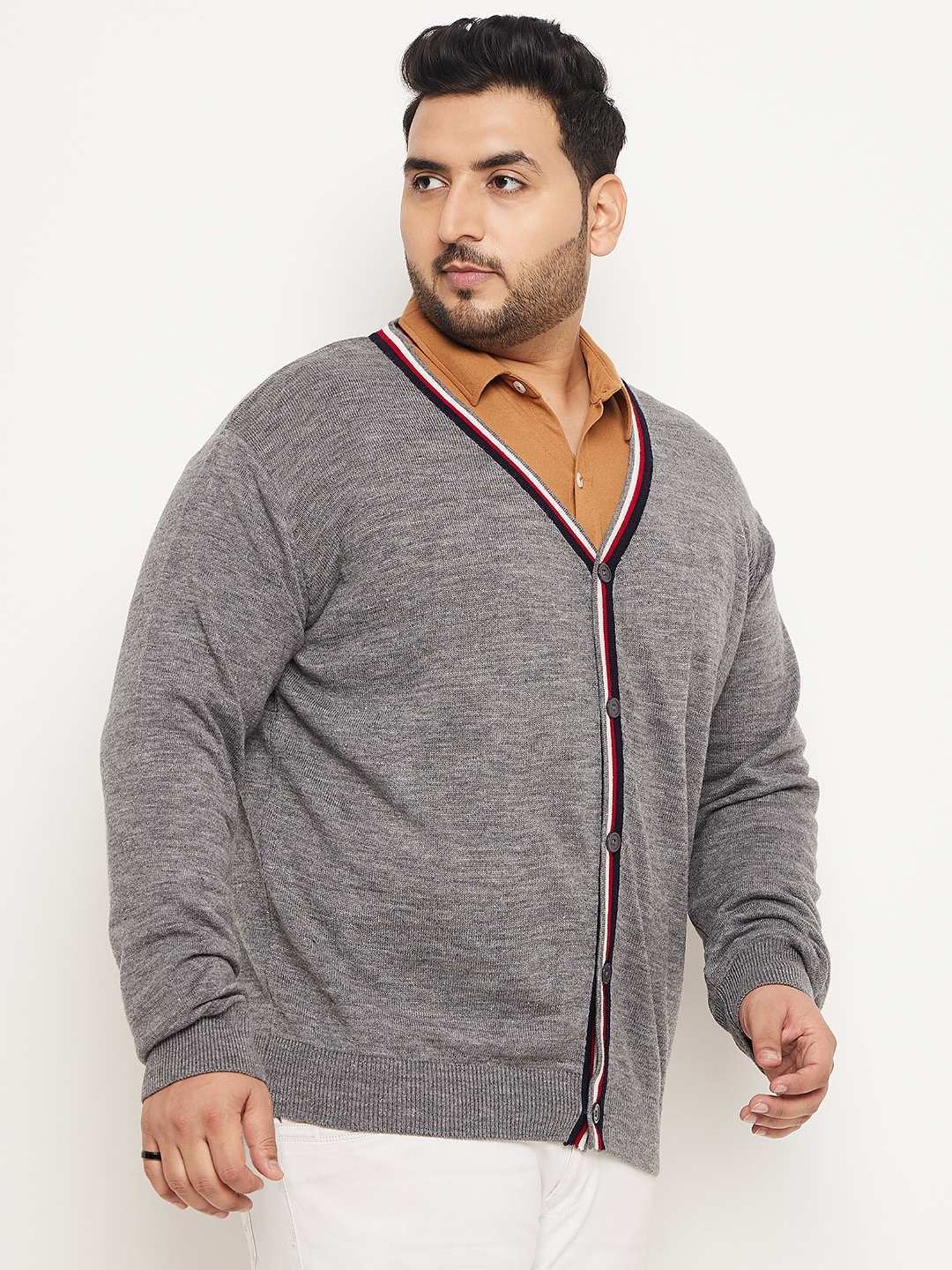 Club York Grey Regular Fit Sweater