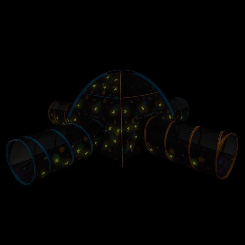 Pacific Play Tents Kids Glow In The Dark Galaxy Junction Play Tent And Tunnel Combo