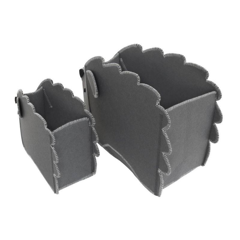 Little Love by NoJo Orange Fox Felt Storage Caddy - 2pc