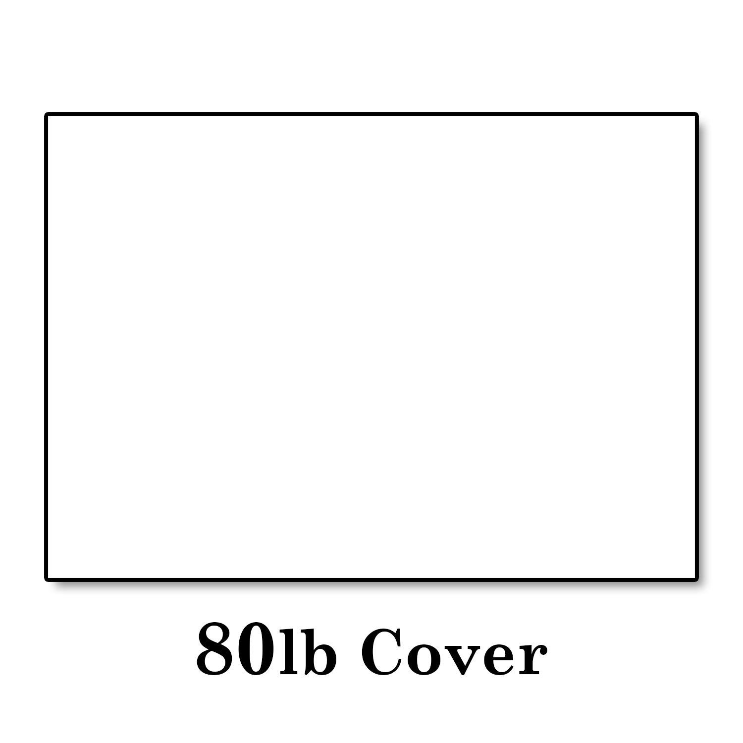 Hamilco White Cardstock Thick Paper - 5 x 7" Blank Index Flash Note & Post Cards with Envelopes - Greeting Invitations Stationary - Heavy weight 80 lb Card Stock for Printer - 100 Pack