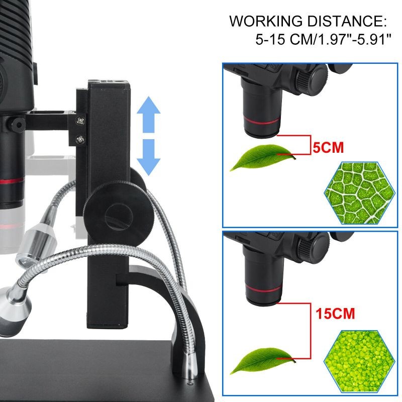 Andonstar 5" Digital Microscope 260X ADSM301 HDMI/AV 1080P for PCB Repair Tool