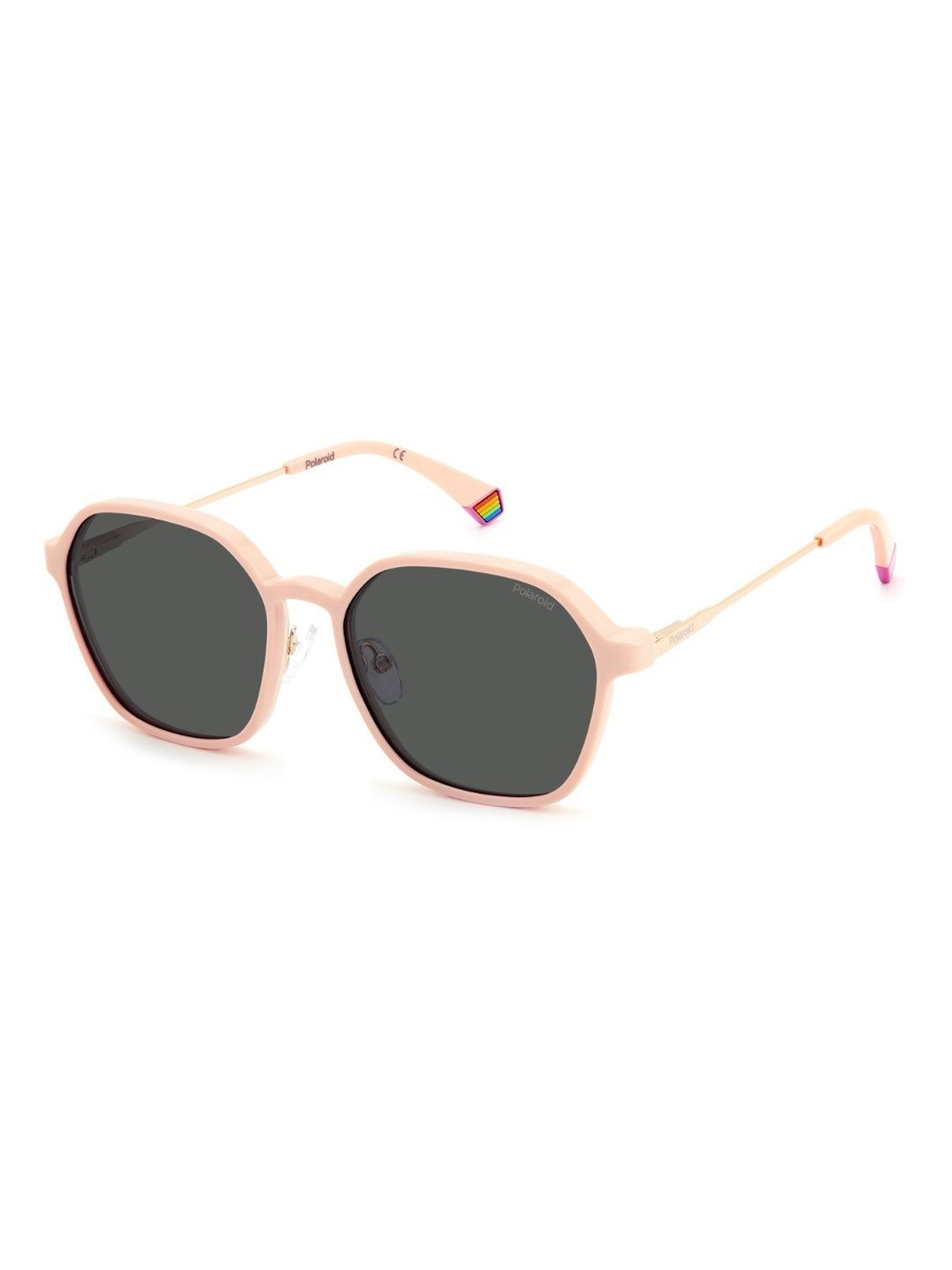 Polaroid Pink Geometric Unisex Sunglasses