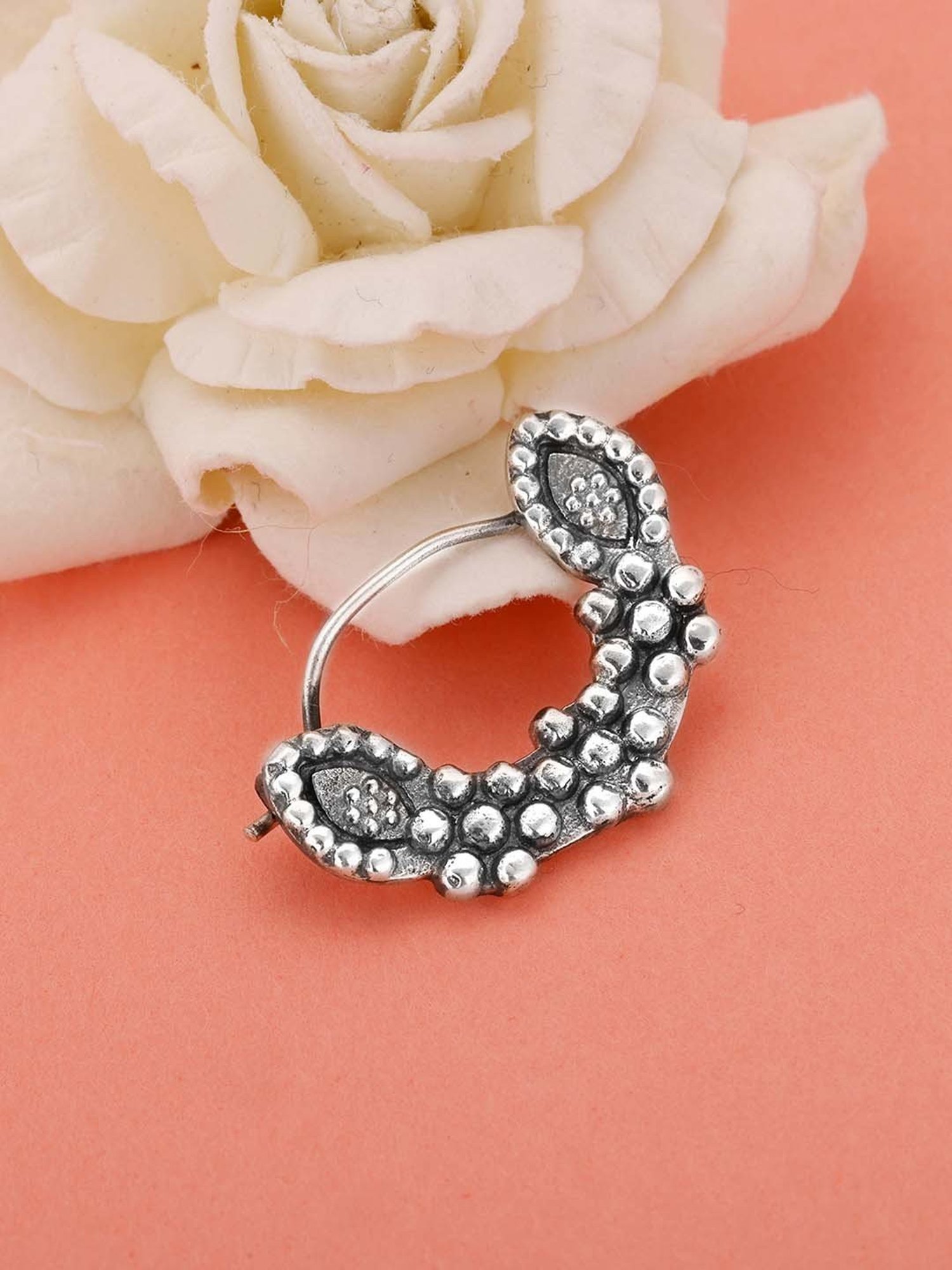 March by FableStreet 92.5 Sterling Silver Classic Nose Ring