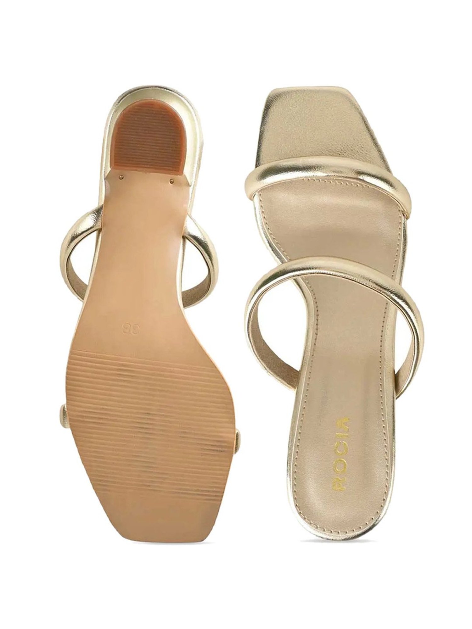 Rocia by Regal Women's Golden Casual Sandals
