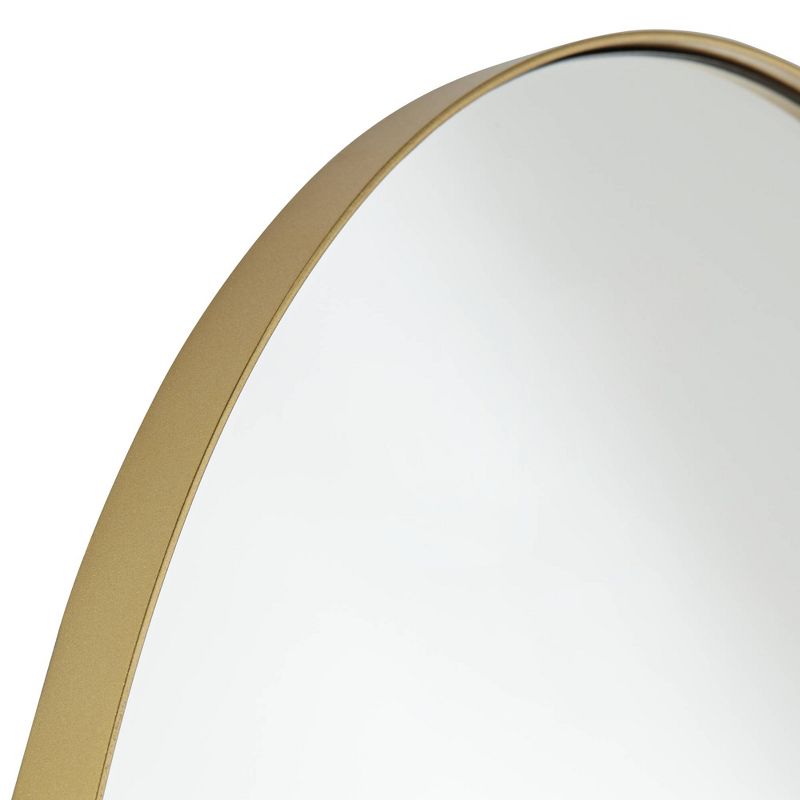 Noble Park Clarendon Gold Metal 17 3/4" x 23 3/4" Oval Wall Mirror