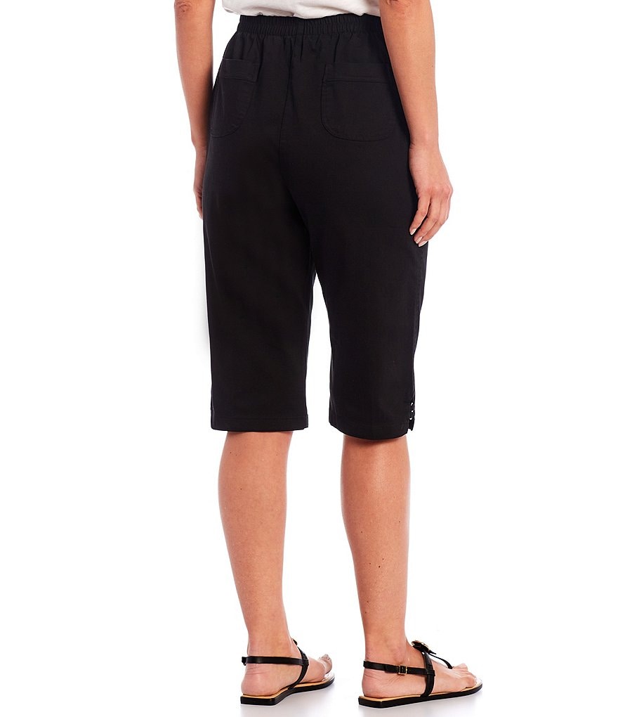 Allison Daley Petite Size True Navy Pull On Bermuda Shorts