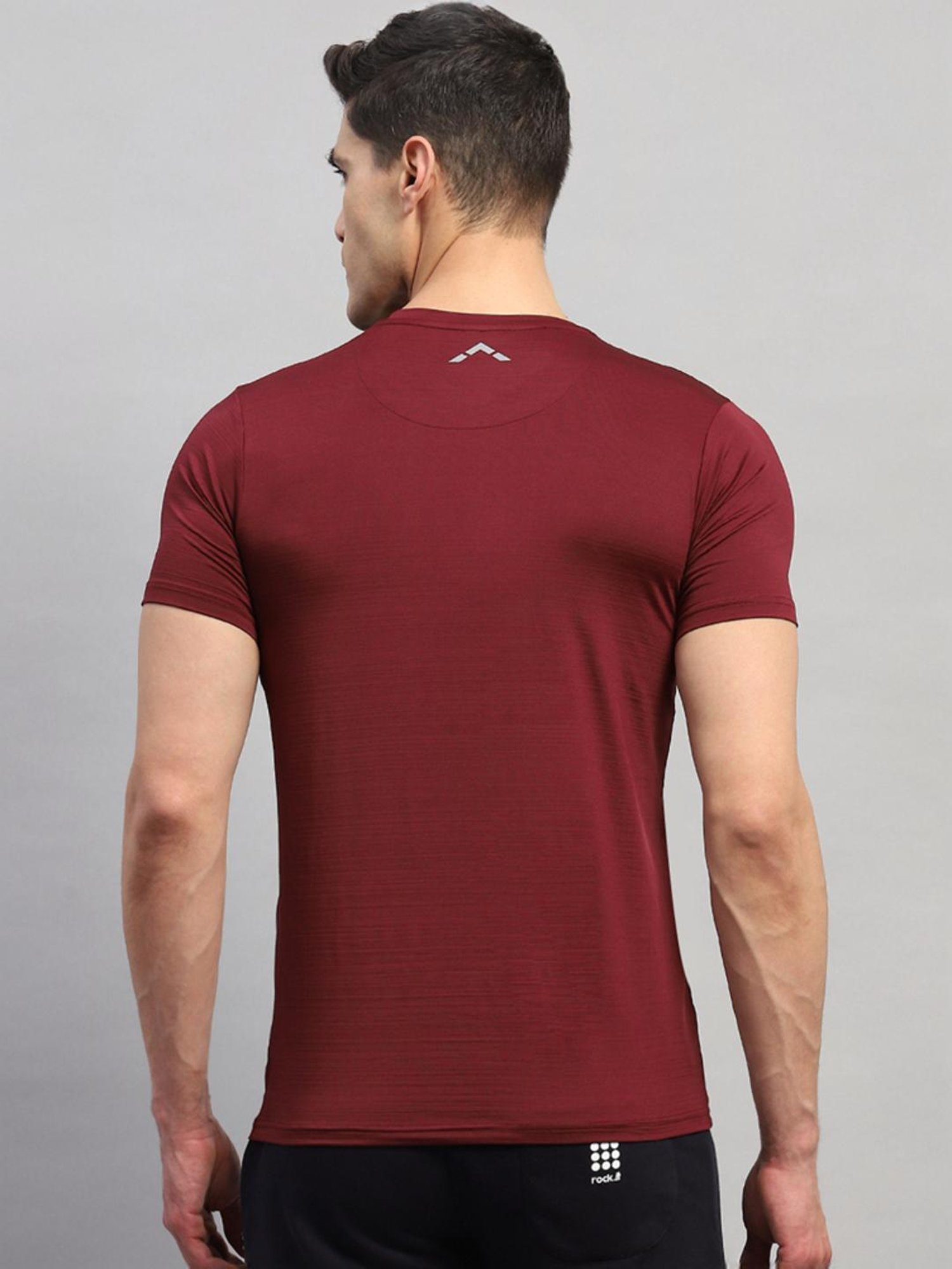 Rock.it Maroon Regular Fit Printed T-Shirt
