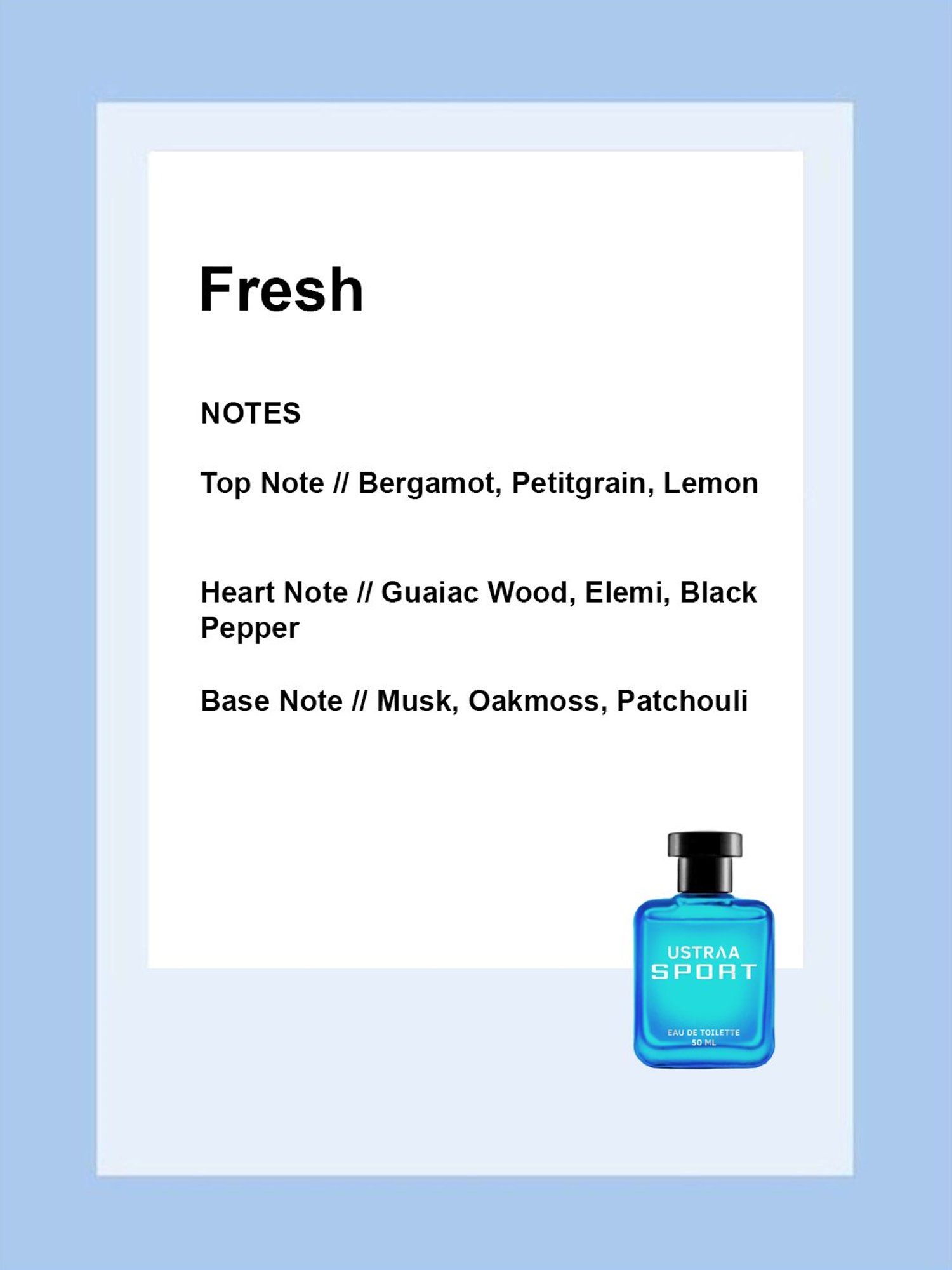 Ustraa Sport Eau de Toilette - 50 ml