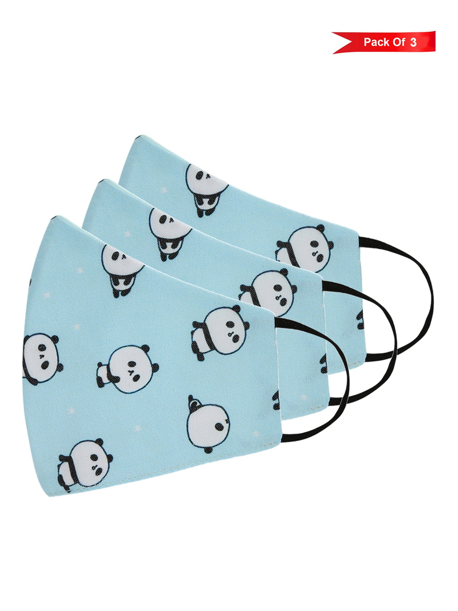 Tossido 8 - 14 Yrs. KIDS 3 Layered Reusable Face Masks - Pack of 3