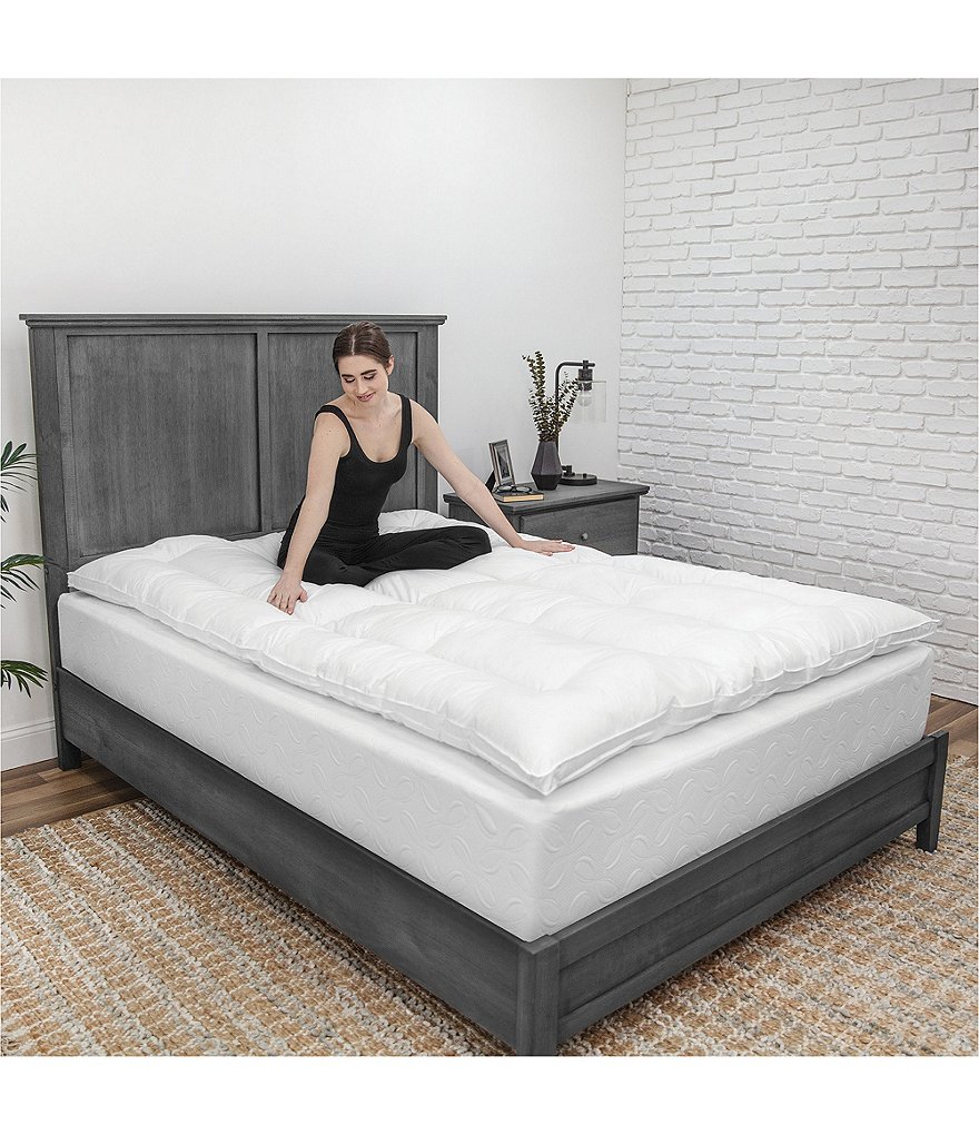 Sensorpedic 2-Inch Down Alternative Fiber Bed Topper with 100% Cotton Cover