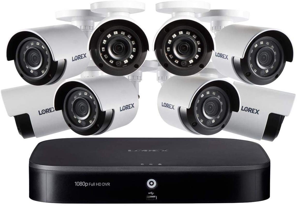 Lorex 1080p HD 8-Channel Security System with 1TB HDD DVR & 8x 1080p HD Cameras