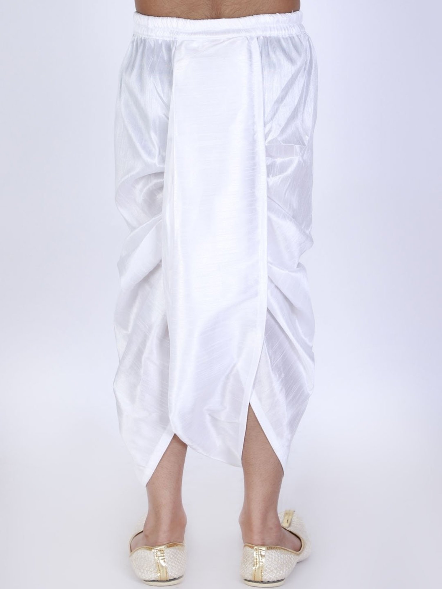 VASTRAMAY Kids White Regular Fit Dhoti