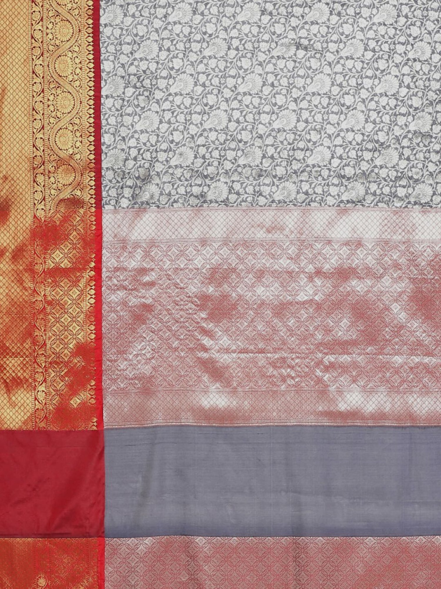 Banarasi Silk Works Navy Woven Saree With Unstitched Blouse