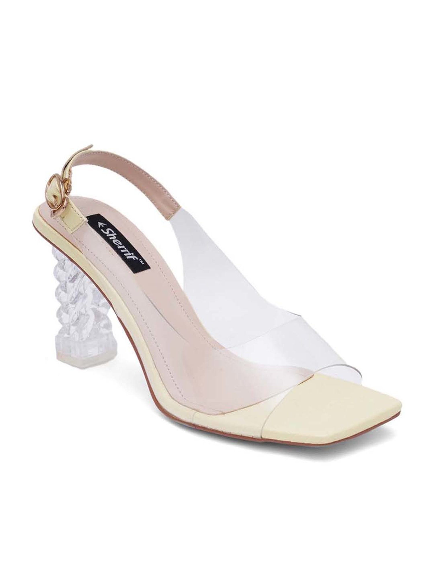 Sherrif Women's Yellow Back Strap Sandals