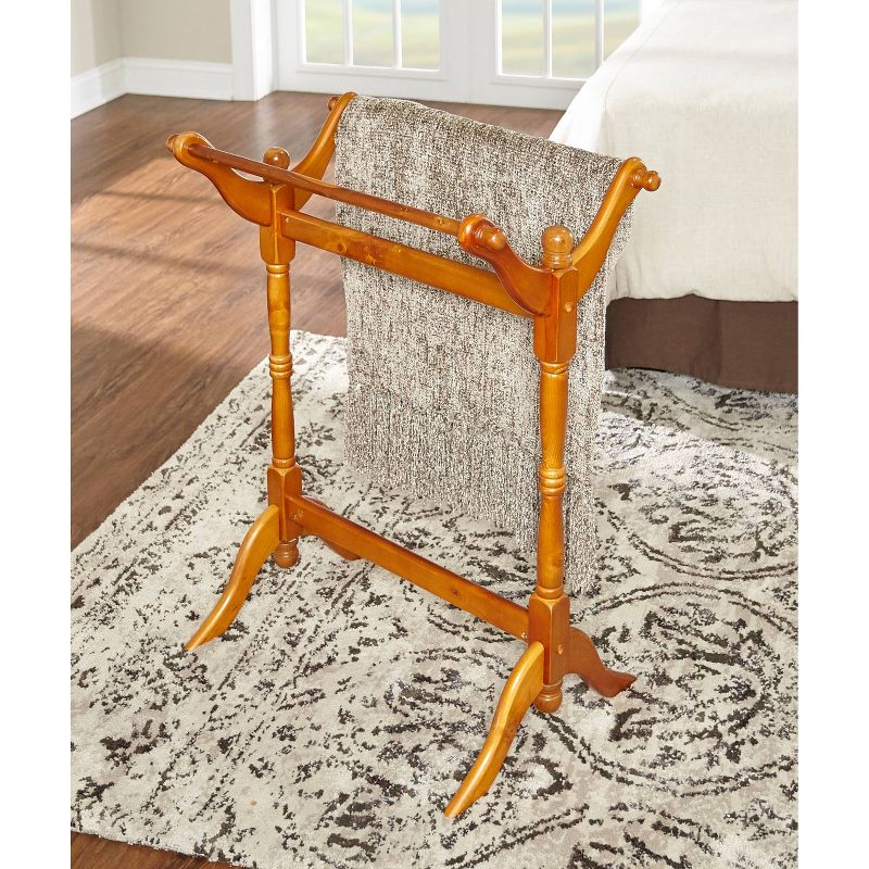 Hollis Blanket or Quilt Rack Brown - Powell Company