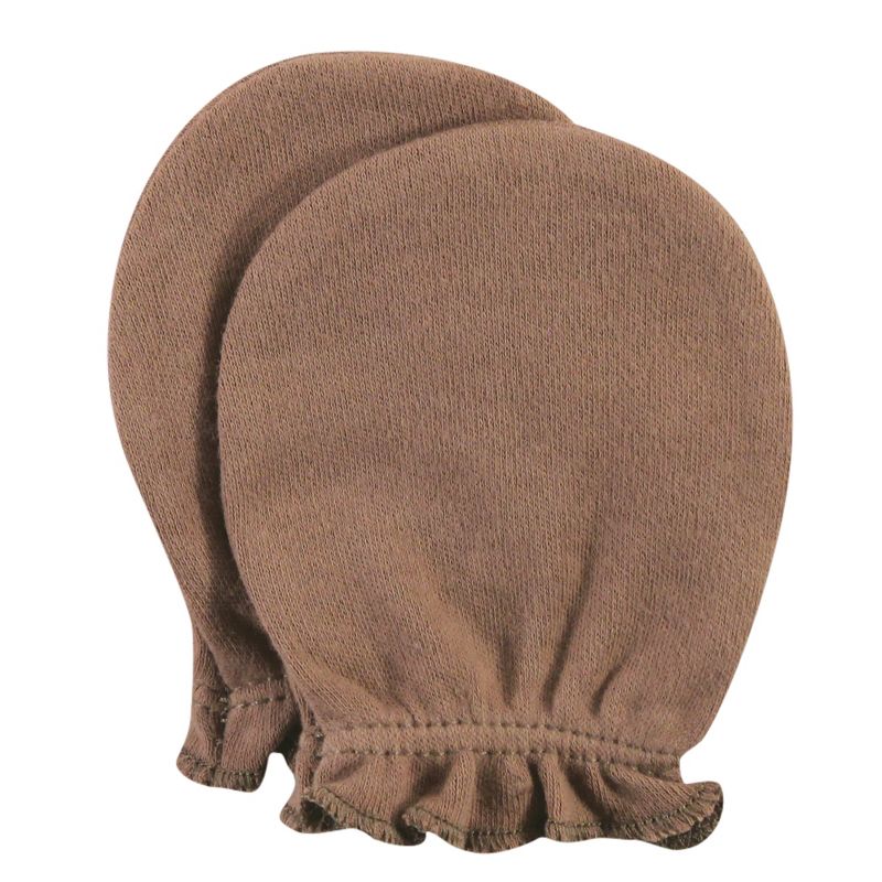 Hudson Baby Infant Boy Cotton Scratch Mittens, Woodlands, 0-6 Months