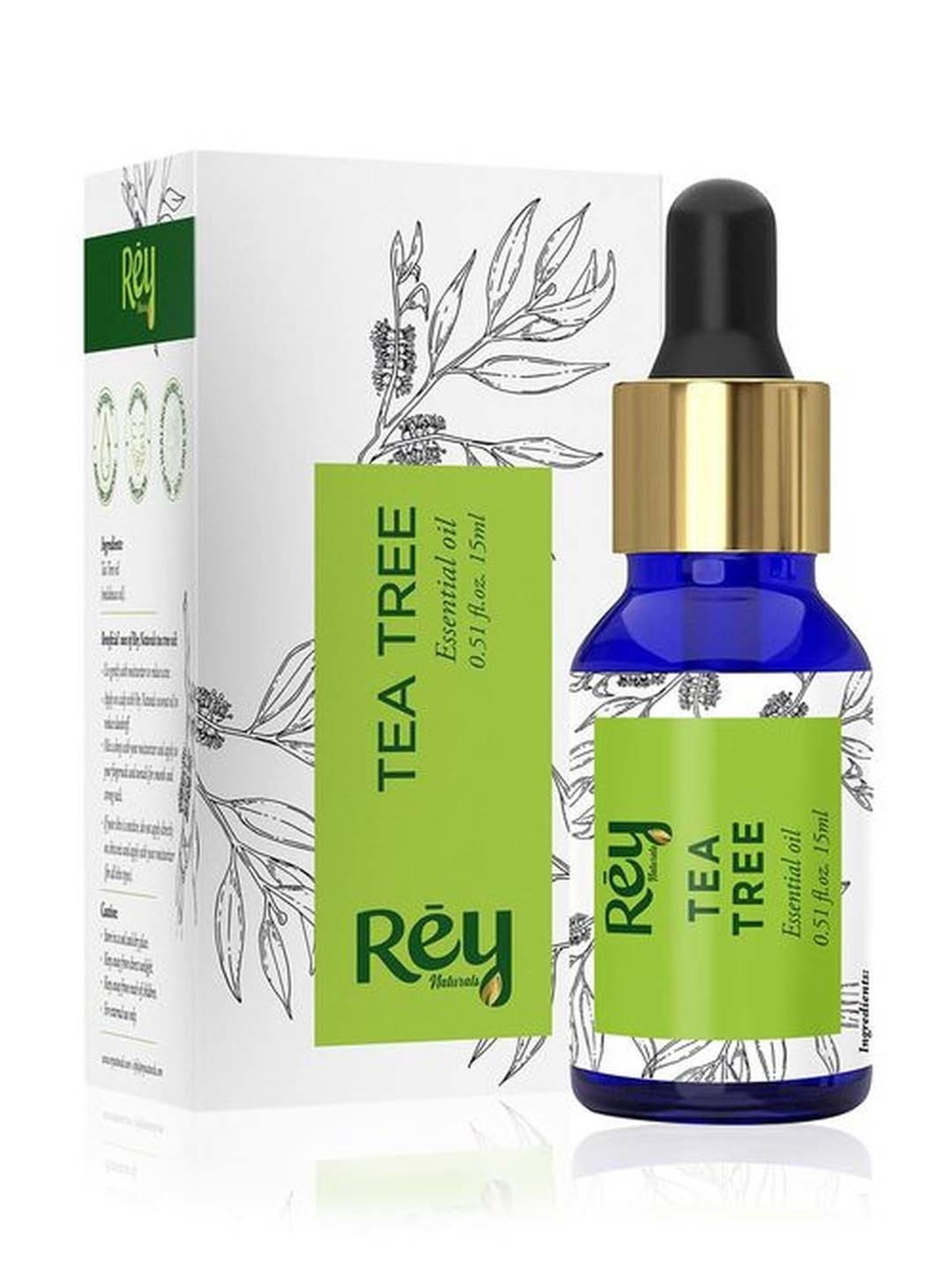 Rey Naturals Tea Tree Essential Oil Pack Of 2 - 30 ml