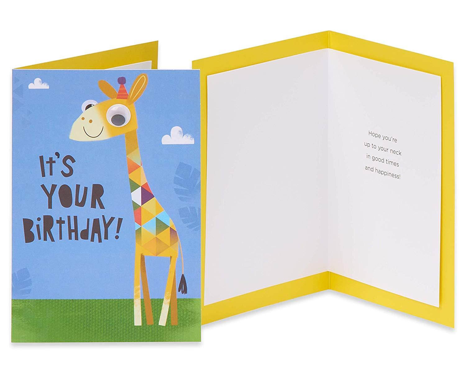 American Greetings Premium Kids Birthday Greeting Card Collection, 8-Count