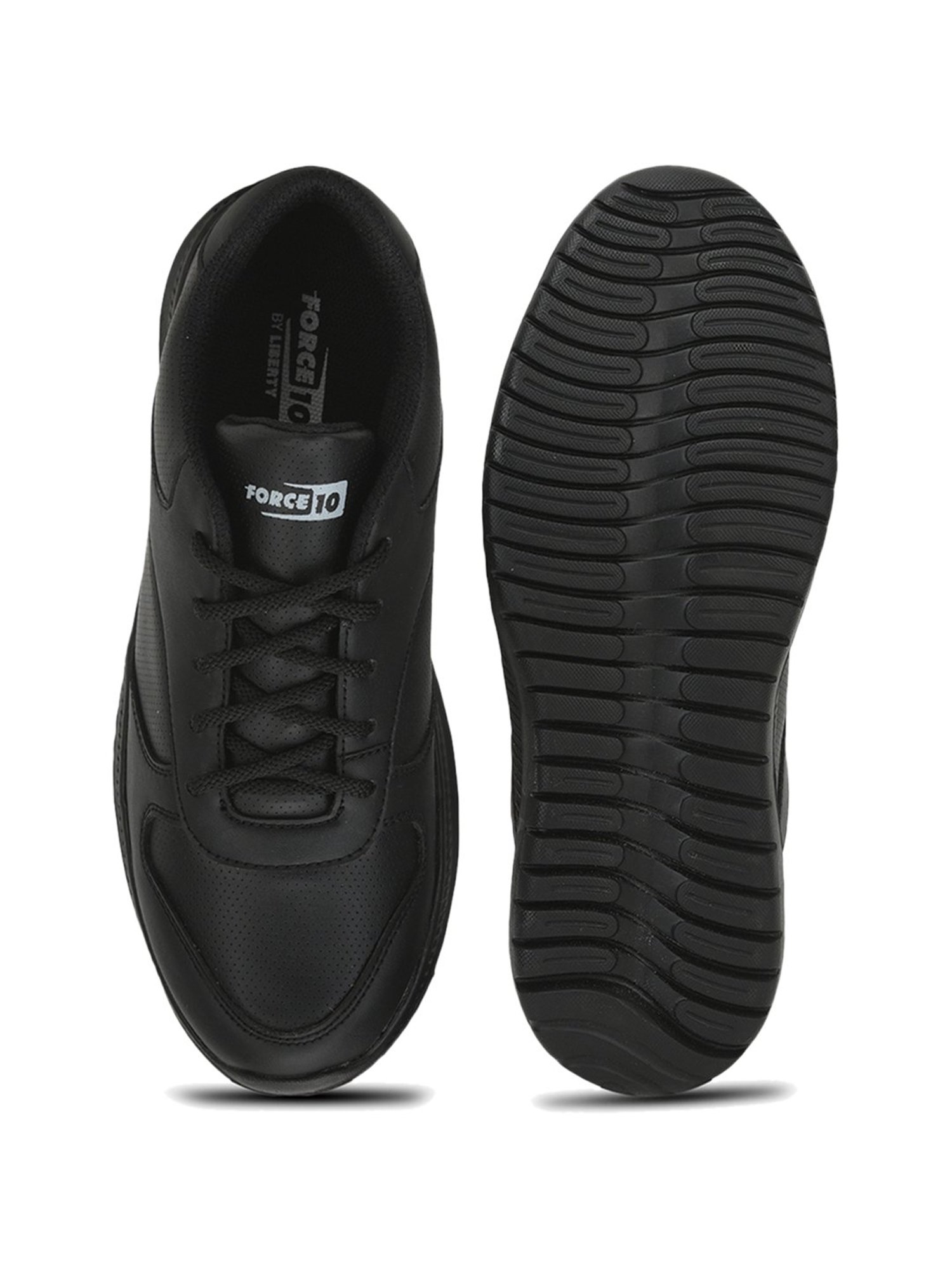 Force 10 By Liberty Kids Black Lace Up Shoes