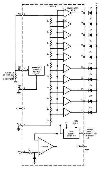 IC LINEAR - LM3915 LED Driver  - 2 piece