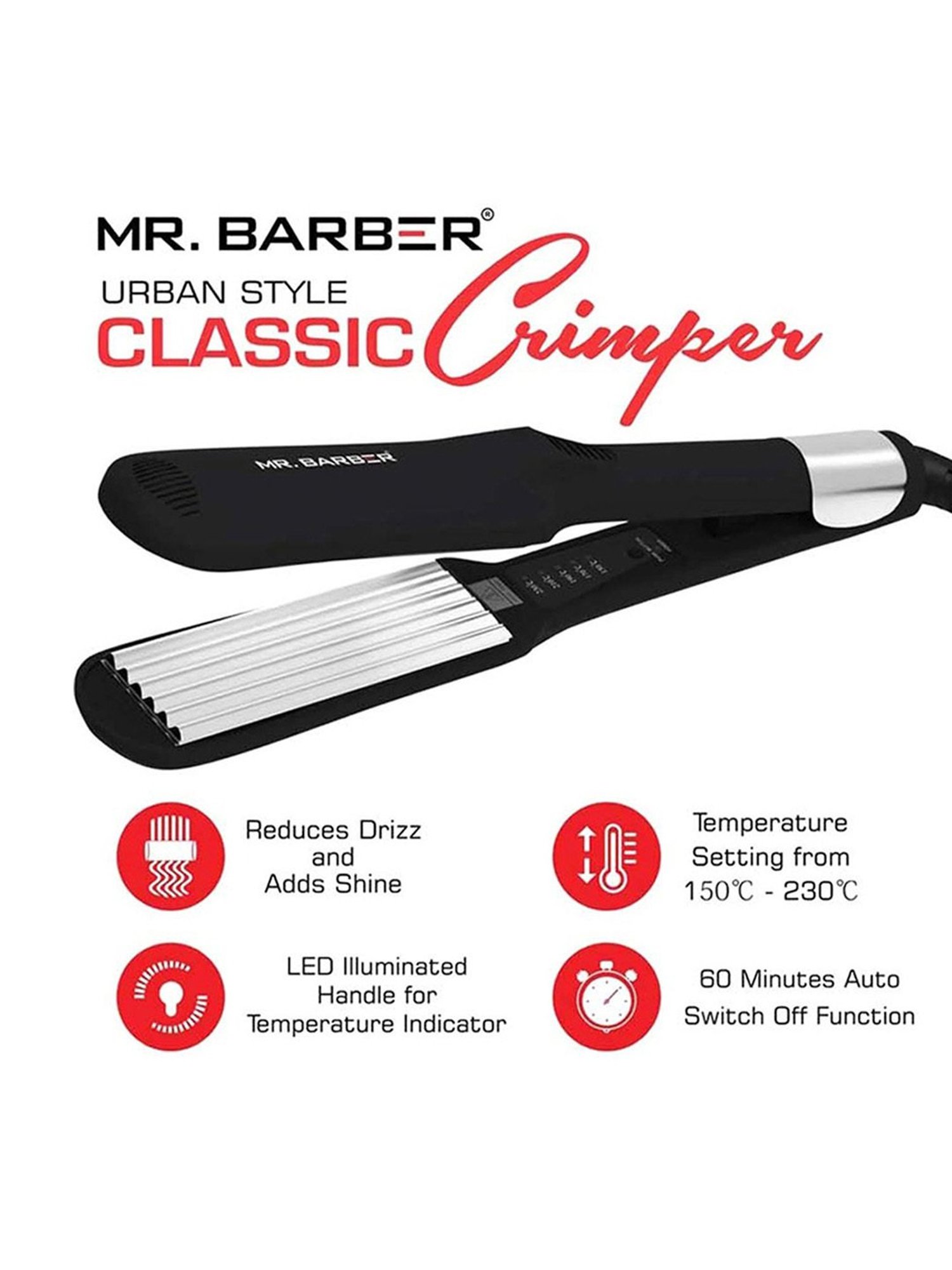 Mr. Barber Urban Style MB-USC Classic Crimper (Black)