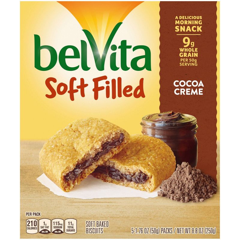 belVita Soft Baked Filled Chocolate Breakfast Bars - 5ct