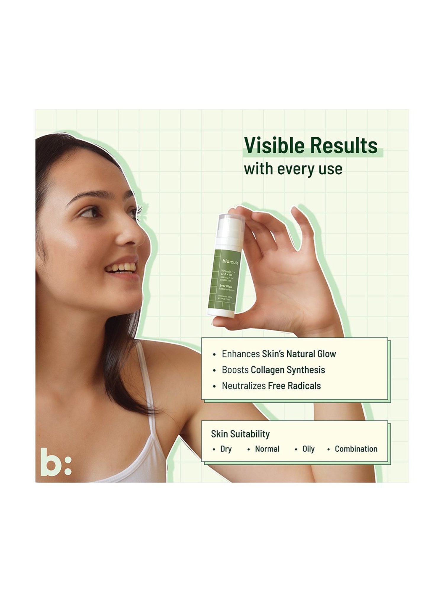 Biocule Vitamin C Face Serum for Dark Sports & Hyperpigmentation - 15 ml