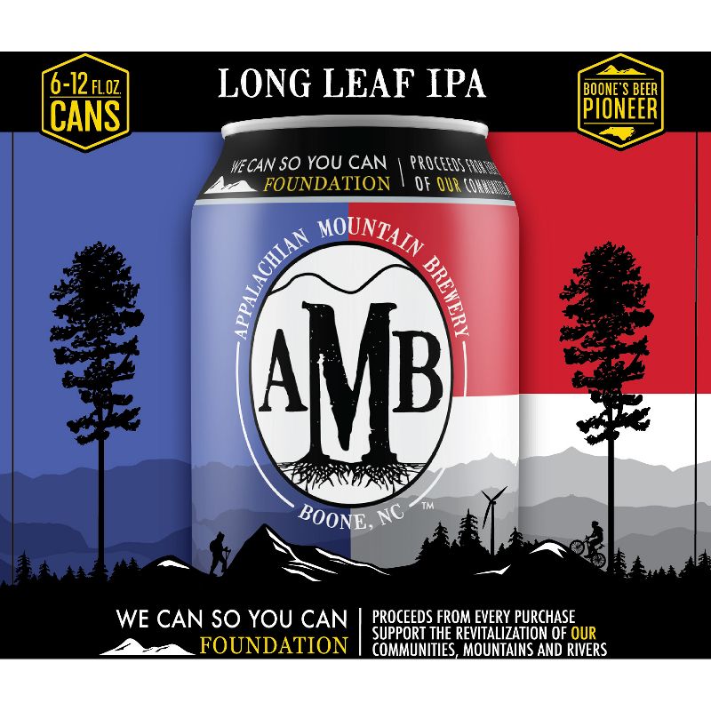 Appalachian Mountain Long Leaf IPA Beer - 6pk/12 fl oz Cans