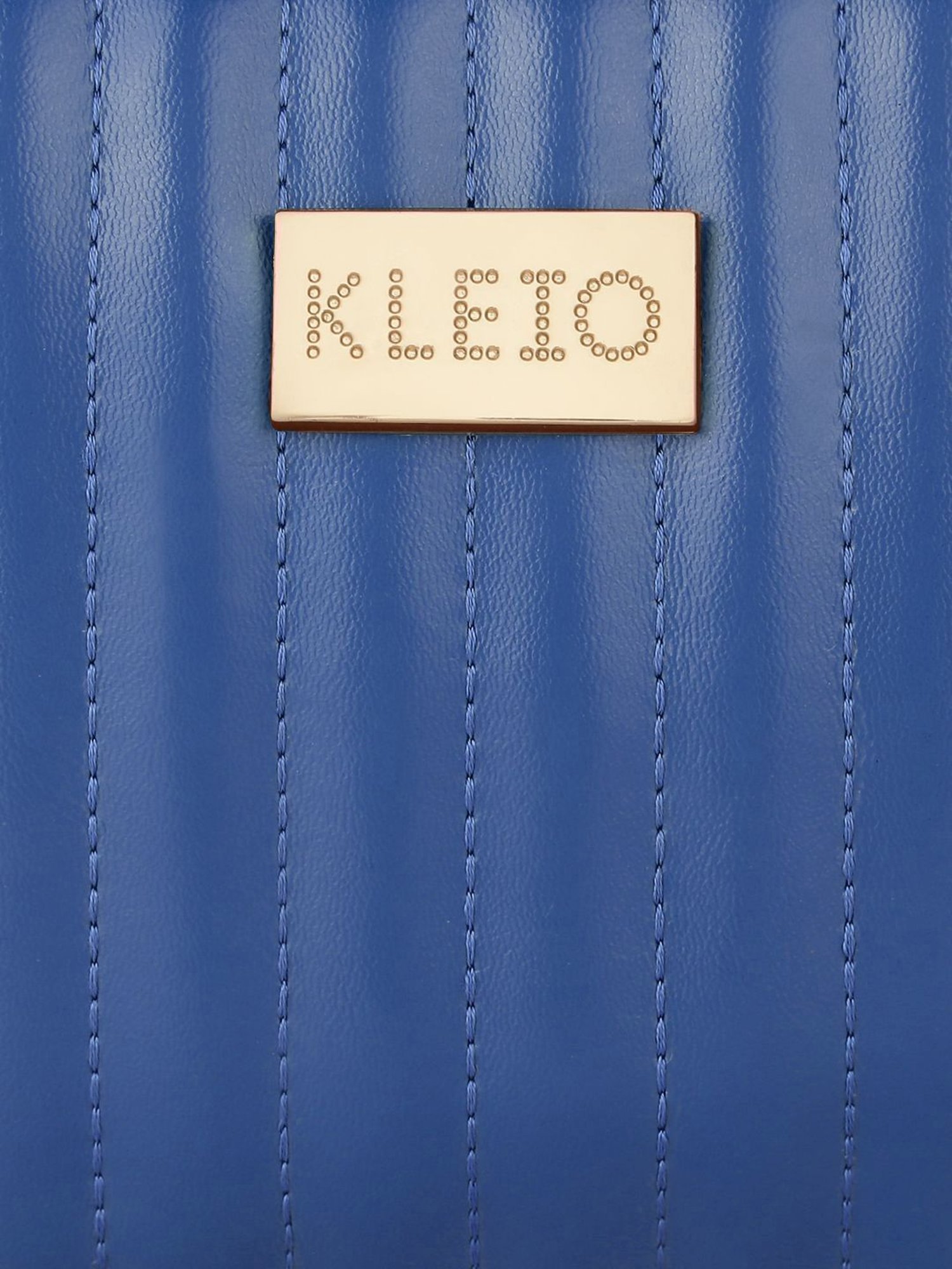 KLEIO Blue Textured Medium Sling Handbag