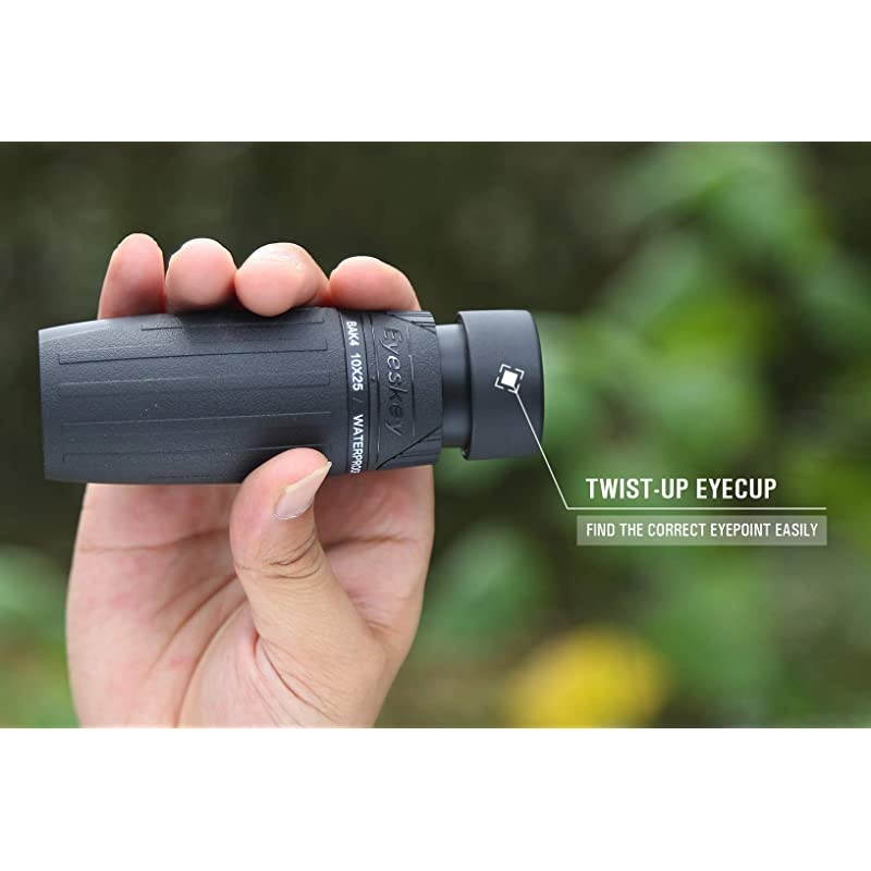 High-end 10X25 Pocket Monocular Telescopes Compact Grip Scope - Brighter & Clearer Vision - Fully Waterproof & Fog-Proof - Lightweight Scopes for Bird Watching
