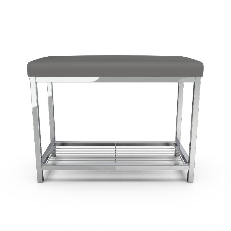 Moderna Extra Wide Vanity Seat Gray - Better Living Products