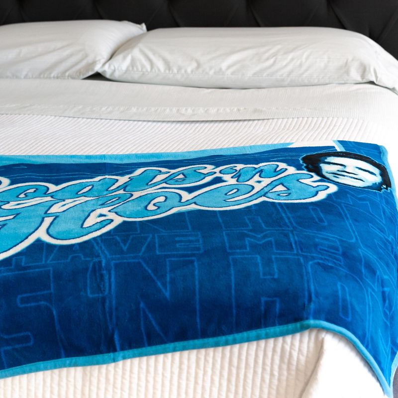 Silver Buffalo Step Brothers Boats 'N Hoes Throw Blanket | Soft Micro Plush | 45 x 60 Inches