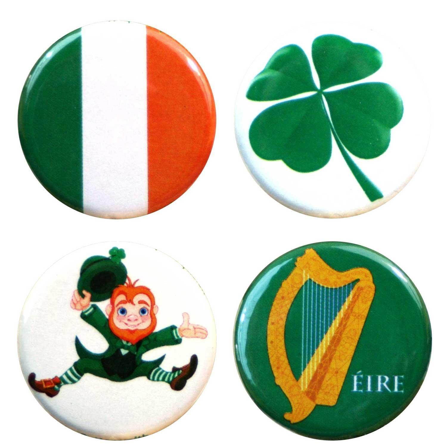 Buttonsmith Ireland Tinker Top Set to use with Tinker Reel badge reel - Made in USA