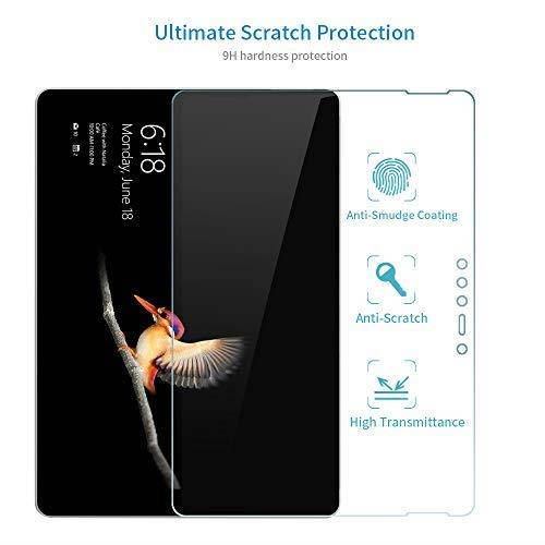 [2 Pack] MEGOO Surface Go Screen Protector [Tempered Glass] [Lifttime Warranty] [Easy Installation] [Bubble Free] [Anti-Scratch], Screen Protector for Microsoft Surface Go (10 Inch, 2018)