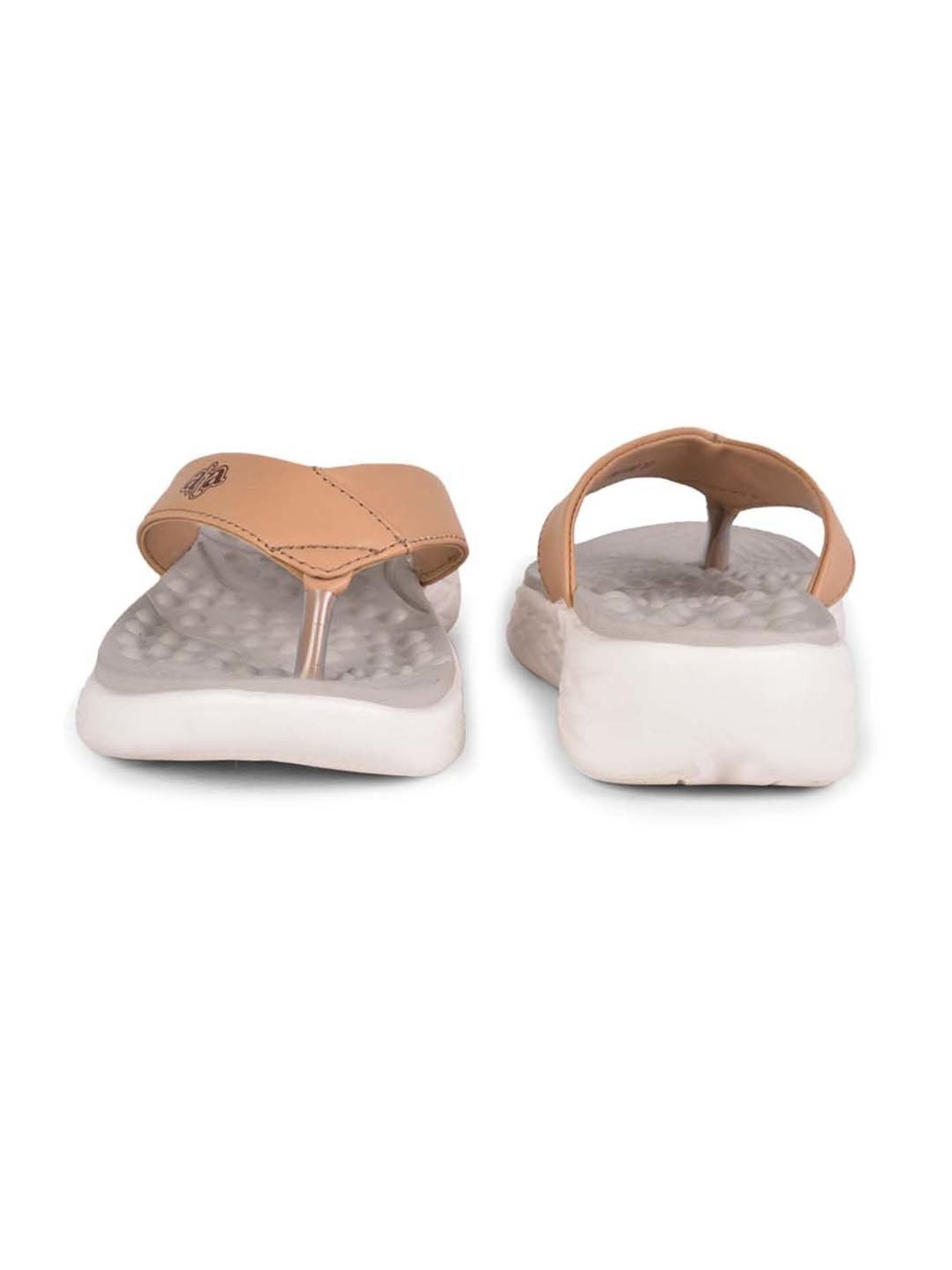 Aha by Liberty Women's Beige Thong Sandals