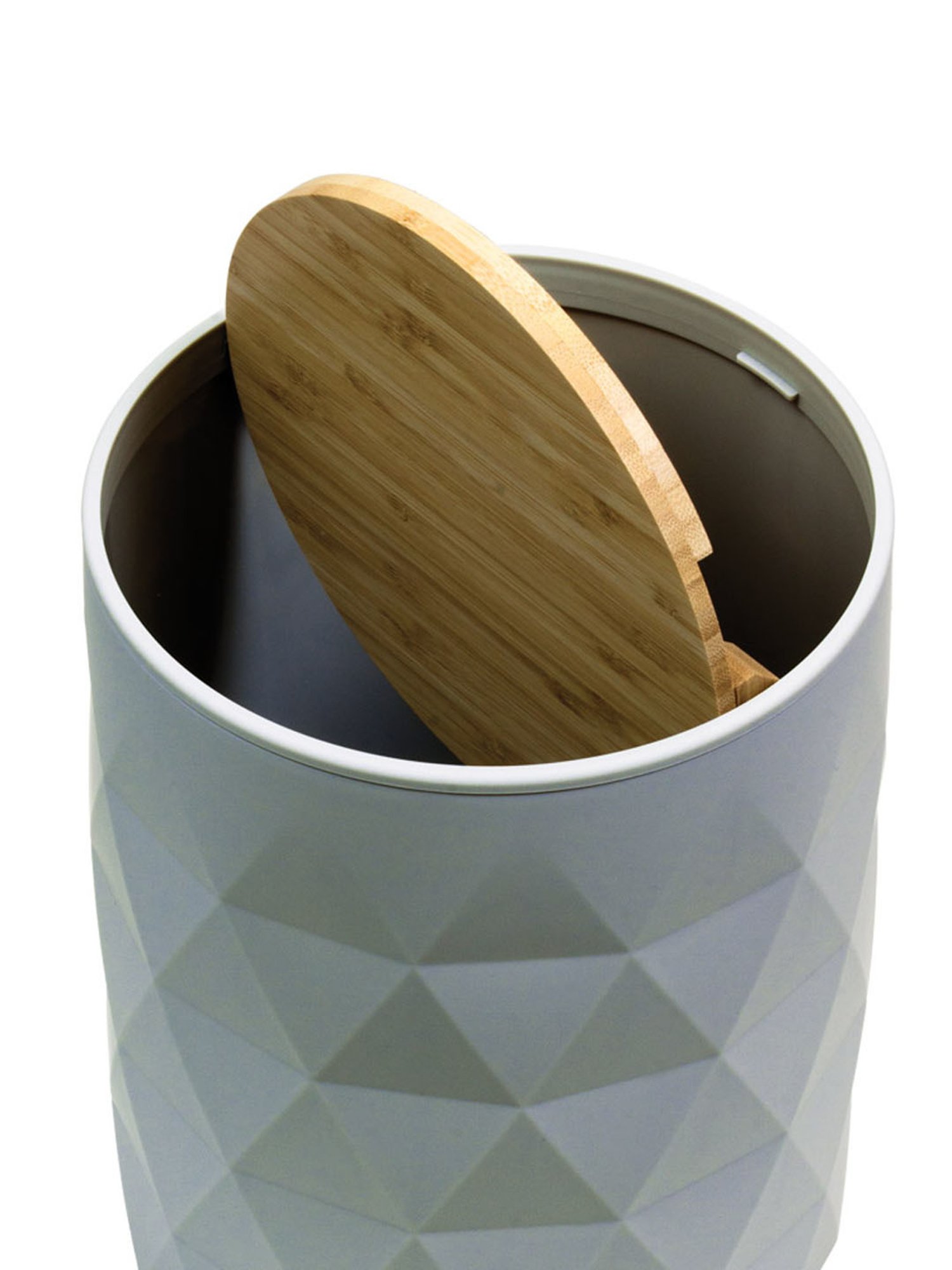 Freelance Grey SAN material (Styrene Acrylonitrile) Set of 1 Dustbins