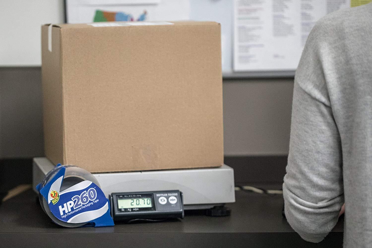 Duck HP260 Packing Tape, 4 Rolls With Dispensers, 1.88 Inch x 60 Yard, Clear (847667)