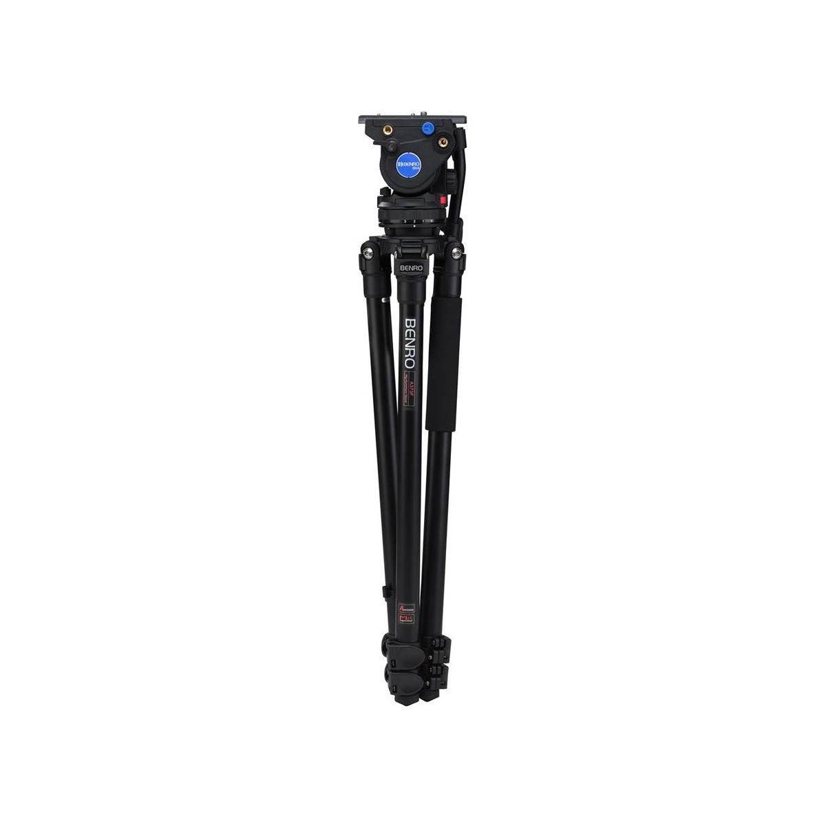 Benro BV4H Video Head and A373F Series 3 Aluminum Tripod Legs Kit #A373FBV4H