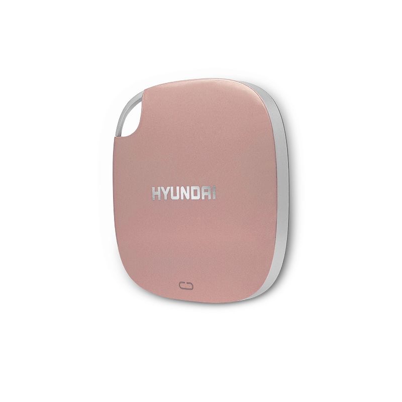 Hyundai 512GB Ultra Portable External SSD for PC/Mac/Mobile, USB-C USB 3.1  - Rose Gold (HTESD500RG)
