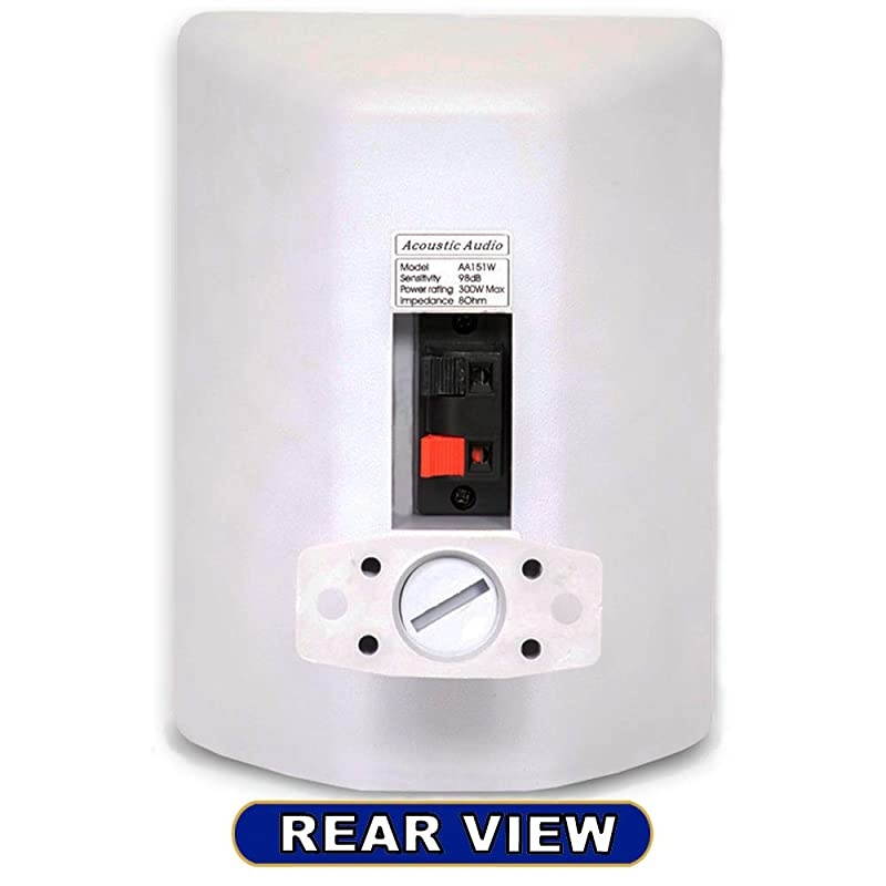 Audio 151W Indoor Outdoor 2 Way Speakers 1200 Watt White 2 Pair Pack 151W2Pr