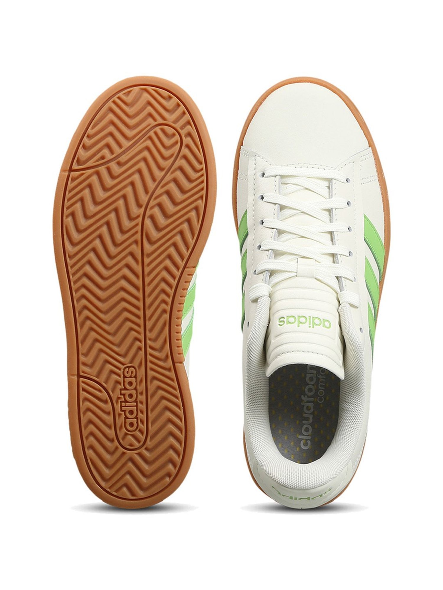 Adidas Women's GRAND COURT ALPHA Off White Tennis Shoes