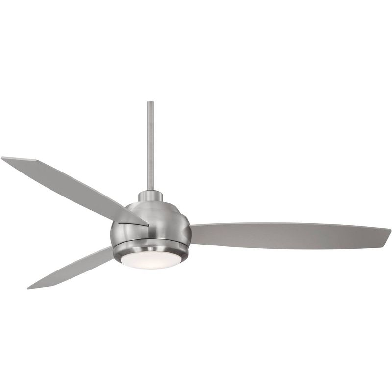 52" LED Antique Crystal Lighted Ceiling Fan White/Champagne - River of Goods